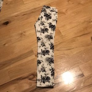 White House black market floral jeans